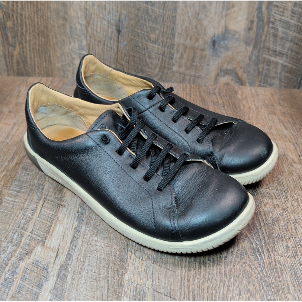 KEEN KNX Flexible Minimalist Sneaker Shoes Leather Stretch Laces Womens Size 11